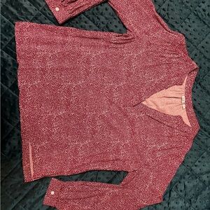 Women's Red Patterned Top